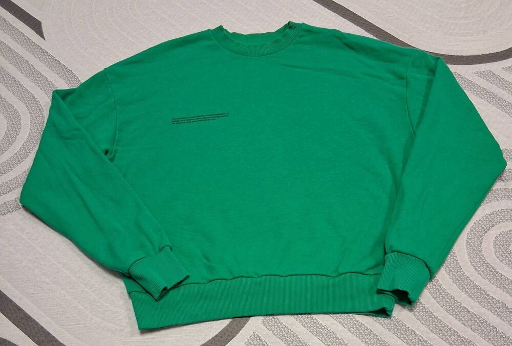 Pangaia womens small organic cotton kelly green sweatshirt